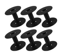KAILIKETIY Electric Cord Organizer, Generator Extension Cord Reel, 6pcs Black PP Plastic Cable spools for Warehouse and Factory Wire Management