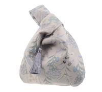 KAILIKETIY Elegant Japanese Style Wrist Bag for Women, Handmade Cloth Material Decorative Patterns and Refined Stitching, Large Wristlet for Special Occasions and Travel