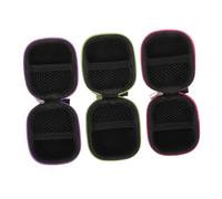 KAILIKETIY Essential Oil Bottle Organizer 3pcs Oxford Cloth Travel Bag Set for Roller Ball Bottles, Portable Carrying Case Green, Purple, and Pink Pouches Suitable for Aromatherapy