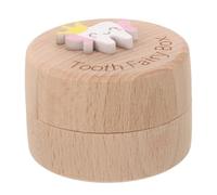 KAILIKETIY First Tooth Keepsake Box Wooden Tooth Storage Case for Teeth Fetal Hair Practical Lovely Deciduous Tooth Organizer for Cherishing Childhood Memories