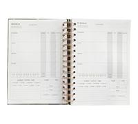 KAILIKETIY Fitness Journal Planner Notebook Sturdy Paper Material A5 with Spiral Binding Tracking Measurements and Breaking Unhealthy Eating Habits Random Color for Gym and Home Use