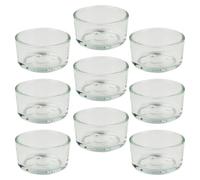 KAILIKETIY Glass Reptile Feeding Bowls and No Odor for Tortoise and Reptiles 9pcs with Smooth Surface Thick Design Multi-use Gift for Friends or Family