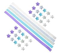 KAILIKETIY Glitter Origami Paper Set for DIY Crafts, Star-Shaped Folding Paper Strips with Travelfriendly Design and Sparkly Style, for Crafting Anytime at Home