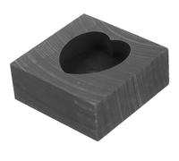 KAILIKETIY Graphite Melting Mold Heart Shape Copper Casting Mold for Jewelry Making High Purity Thermal Stable for Melting Metals and Conducting Experiments