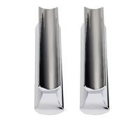 KAILIKETIY Guitar Slides Hard-chrome Plated Metal Slide Stainless Steel 2pcs Tone Bar with Clearer and Brighter Sound Efficient Sustain for Acoustic and Electric Guitars for Professional