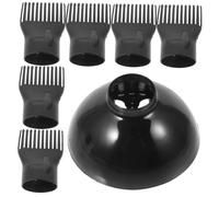 KAILIKETIY Hair Dryer Diffuser Comb Attachment Set 6 Pieces Universal Blow Dryer Nozzle Comb Replacement High Temperature Resistant Styling Tool for Salon and Home Use