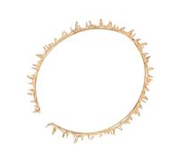 KAILIKETIY Halloween Crown Headpiece Thorn Crown Hair Decor Gothic Party Showstopper Hair Accessory Handcrafted Details Lightweight Metal Golden for Cosplay