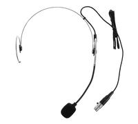 KAILIKETIY Headworn Earset Microphone with Comfortable Head Wearing Design and High Sensitivity Black Plastic and Metal Wired Headset Mic for Stage Performances and Extended Meetings