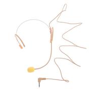 KAILIKETIY Headworn Style 2 Pack Portable Microphone Transmitter System Headset Mic with Advanced Microphone Technology Beige Plastic Iron for Teachers Tour Guides Lectures Live Performance