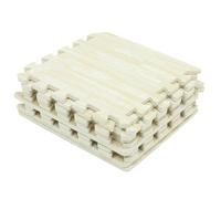 KAILIKETIY Interlocking Baby Puzzle Mat with Wood Grain Texture Eva Foam Floor Tiles 10pcs Soft and Safe for Babies Playing and Lying 30x30x1cm, Beige Comfortable and Sturdy Floor Mat