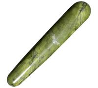 KAILIKETIY Jade Massage Rod Acupuncture Stick for Body and Face, Portable Green Phoenix Jade Tool for Meridian Therapy and Relief, Polished and Rounded for Skin Comfort