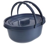 KAILIKETIY Large Thickened Bedside Urine Pot with Lid and Dual Handles, Plastic Bedpan Urinal for Elderly and Patients, Portable Bedpan Pot for Travel and Home Use