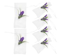 KAILIKETIY Lavender Made of Breathable Cloth Bags 6pcs Sachet Refillable with Delicate Design Multi-functional Use for Bracelets and Stones Storage for Gifting and Birthdays