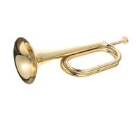KAILIKETIY Lightweight Copper Golden Bugle Trumpet Easy to Carry Beginner Instrument for School Band and Military Orchestra Use