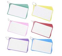 KAILIKETIY Lined Index Card Notepads Compact Study Flash Cards for Note Taking Multi Use Memo Pads with Cover for Office School and Inspiration Records Smooth Writing Without Bleeding Ink