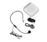 KAILIKETIY Little Bee Tour Guide Amplifier Headset Portable Speech Loudspeaker in White Convenient for Street Vendors and Outdoor Events