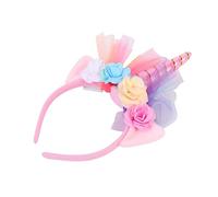 KAILIKETIY Luminous Headband Boys and Girls Head Band Performance Prop Gauze Unicorn Headdress Safe for Boy Girl Long Flash Random Color