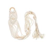 KAILIKETIY Macrame Woven Ukulele Hanger Handmade Cotton and Linen Wall Mount Guitar Storage for Musical Instruments Decorative Wall Decor for Home and Studio