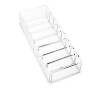 KAILIKETIY Makeup Storage Box Grid Design with Eight Compartments Multifunctional Acrylic Rotating Eyeshadow Display Rack for Lipstick Organiser Storage and Space Saving