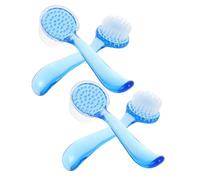 KAILIKETIY Manual Face Cleaning Brush with Cap Large Horn Shape Deep Pore Facial Exfoliator Scrub Brush for Wet or Dry Use Skin Care Tool Random Color