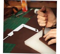 KAILIKETIY Metal Bookbinding Guide Ruler Portable Scrapbook Tool for Book Cover Making with Measurement Spacing and Radian Marking Functions for DIY Albums and Journals