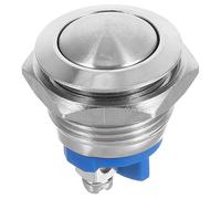 KAILIKETIY Metal Push Button Switch Self-locking Latching Push Button for Automotive and Industrial Use, Iron, Compact, for Electronic Devices