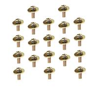 KAILIKETIY Metal Snare Drum Mounting Screws 20-Piece Set Golden Drum Tension Screws Replacement Fasteners for Drummers Compatible