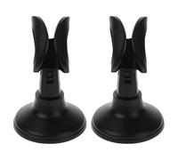KAILIKETIY Microphone Plastic and Base Stand round 2pcs Stable Adjustable Desktop User-friendly Holder for Podcast, Recording Studios Public Speaking Events