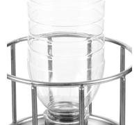 KAILIKETIY Mini Stainless Steel Reptile Water Dish Compact Turtle Feeding Basin Anti-splash Feeder for Small Tortoises and Aquatic Pets