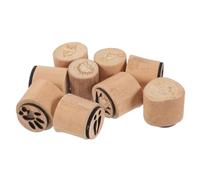 KAILIKETIY Mini Wooden Animal Footprint Stamps for Crafts DIY Card Making Farm Animals Paw Print Stamps for Scrapbooking Gift Decoration Clear Pattern Impressions