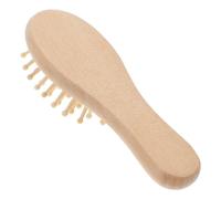 KAILIKETIY Mini Wooden Detangling Comb Cushion Scalp Brush for Hair Care, Lightweight Portable Paddle Hairbrush Promotes Blood Circulation, Suitable for Adults and Kids