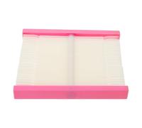 KAILIKETIY Nail Polish Display Board with Plastic Nail Art Practice Templates Fan-shaped 48-color for Client Color Selection and Teaching or Home Use