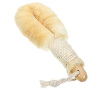 KAILIKETIY Natural Wood Handle Exfoliator Shower Brush for Adults, Sturdy Bath Brush with Dry Brushing Function and Maintain Shape Feature, for Gentle Body Washing and Exfoliating in The