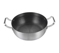 KAILIKETIY Nonstick Frying Pan Flat Bottom Multifunctional Skillet and Double Ear Handles Stainless Steel with Honeycomb Nonstick Design for Cooking Eggs and Everyday Use