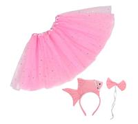 KAILIKETIY Ocean Animal Costumes for Boys and Girls Fish Headband Skirt Set Sea Creatures Dress up Boys and Girls's Animal Headwear