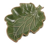 KAILIKETIY Outdoor Ceramic Bee Waterer and Butterfly Puddler with Leaf Shaped Design, Garden Bee Watering Station Made of Sturdy Ceramics, for Butterflies and Beneficial Insects in Yard