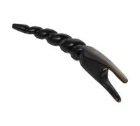 KAILIKETIY Ox Horn Massage Rod Massage Tool Acupoint Scrapping Massager Black, Ergonomic Design, Safe and Comfortable Treatment, for Tourists and Motorists