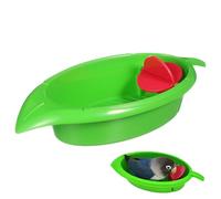 KAILIKETIY Parrot Bath Tub Bird Shower Accessory Pet Bird Bath Basin for Cage Hanging Birdcage Bathing Supply Suitable for Small to Medium Parrots with Rosy and Green Color Options