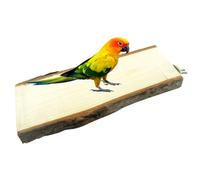 KAILIKETIY Pet Cage Platform Springboard Wooden for Small Animals 2pcs for Lasting Use and Relaxation Sturdy Beige Including Parrots and Rats for Pet Cage Decoration and DIY Projects