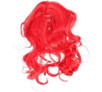 KAILIKETIY Pet Wig for Dogs and Cats Red Wave Curly Dog Cosplay Headdress with Elastic Strap Lightweight and Comfortable Pet Hair Accessory for Dress-up Festival Decoration and Idea