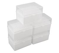 KAILIKETIY Pipette Test for Laboratory Organizer Plastic 5pcs Box Tip, Efficient Storage for Pipette Tips Tubes, Sturdy Plastic Material Use and Suitable for Education Labs and Research