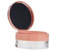 KAILIKETIY Portable Empty Powder Case with Mirror and Puff Holder Round Makeup Powder Container Travel-Friendly Compact Design for-The-Go Makeup Application