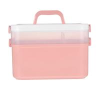 KAILIKETIY Portable Nail Polish Storage Box with Handle for Easy-carrying, Large Capacity Pp Manicure Supplies Organizer, Simple Generous Design Suitable for Professional Nail Art Salon Use