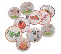 KAILIKETIY Potty Training Changing Stickers for Toddlers Boys and Girls, Heat Sensitive Cartoon Animal and Insect Decals, Adhesive Reusable Toilet Target, 10pcs Set for Boys and Girls’ Urinal Training