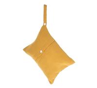 KAILIKETIY Practical Lightweight Baby Stroller Organizer Bag in Yellow Cotton, Multi-Functional Diaper Storage Pouch that Can be Hung on Baby Stroller for Travel and Daily Use