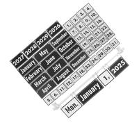 KAILIKETIY Preschool Flip Calendar Bulletin Board Set Sturdy Black and White Classroom Decor with Date Cards for Teaching Days Months Versatile Wall and Desk Mount for School Supplies