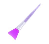 KAILIKETIY Professional Silicone Face Mask Brush with Purple Crystal Rod Smooth Full Coverage Applicator for Facial Masks Peel Serum and Comfortable for Home and Salon Use