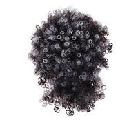 KAILIKETIY Puff Afro Curly Wig with Bangs High Puff Wigs for Women Chic Party Hairpiece Grey for Updos and Special Occasions Easy to Maintain and Style