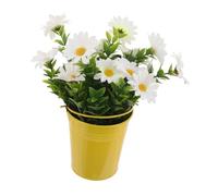 KAILIKETIY Realistic Faux Daisy Potted Plant Artificial Flowers for Home Office Decoration Low Maintenance Tabletop Decor Vibrant Colors for Weddings Events