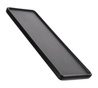 KAILIKETIY Rectangular Black Ceramic Bathroom Tray for Dresser and Toilet Tank, Decorative Vanity Tray Delicate Finishing, Stands Steadily and Easy to Clean, Countertop Cosmetic Organizer